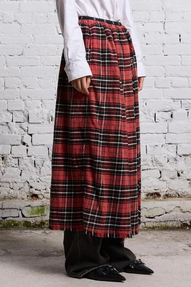 KILT SKIRT 8211 RED AND BLACK Women R13 Dresses and Skirts