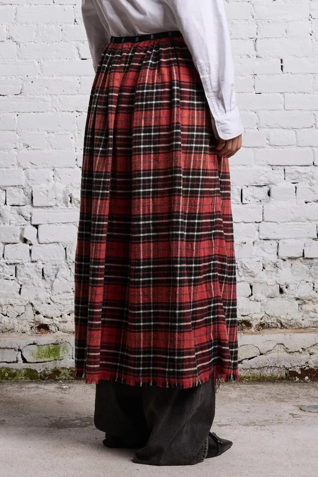 KILT SKIRT 8211 RED AND BLACK Women R13 Dresses and Skirts