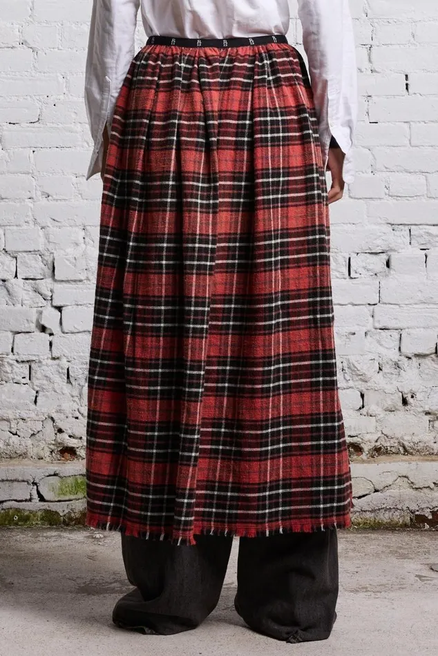 KILT SKIRT 8211 RED AND BLACK Women R13 Dresses and Skirts