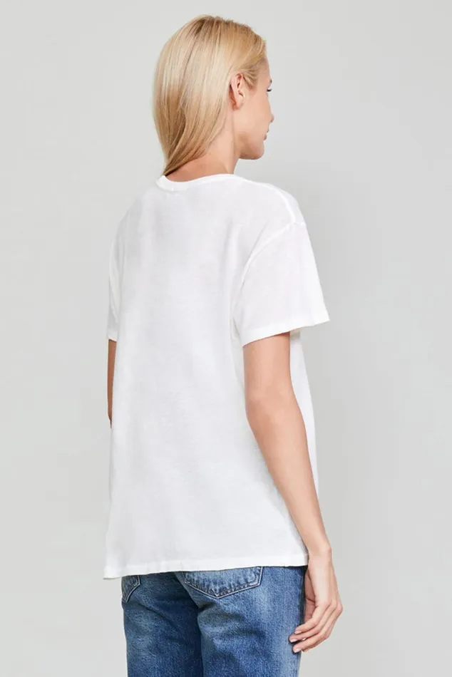 KURT DOODLE BOY T 8211 WHITE Women R13 Tops