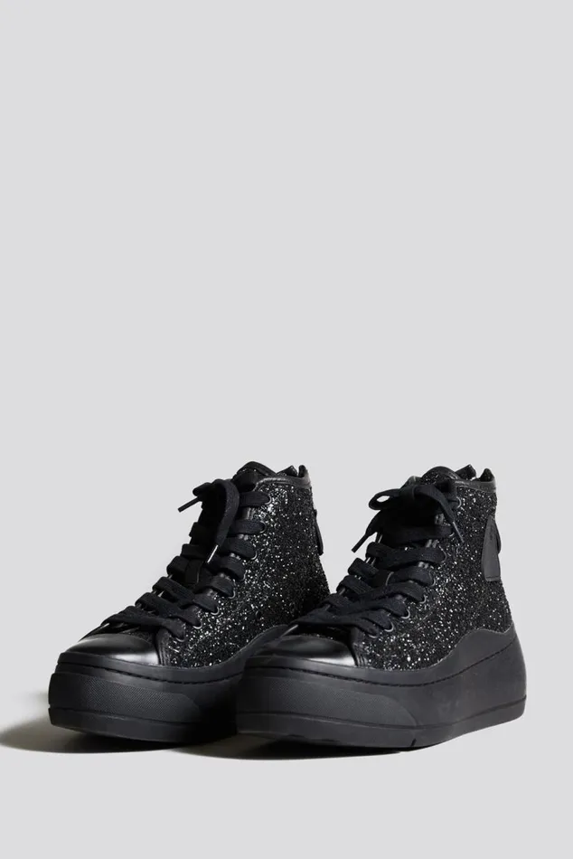 KURT HIGH TOP 8211 RUTILANT BLACKOUT Women R13 Shoes