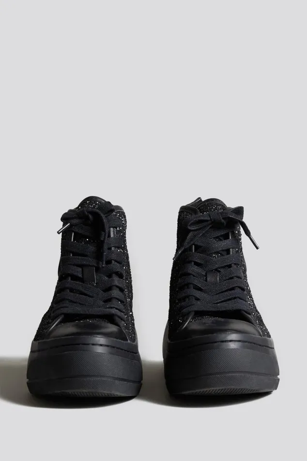 KURT HIGH TOP 8211 RUTILANT BLACKOUT Women R13 Shoes