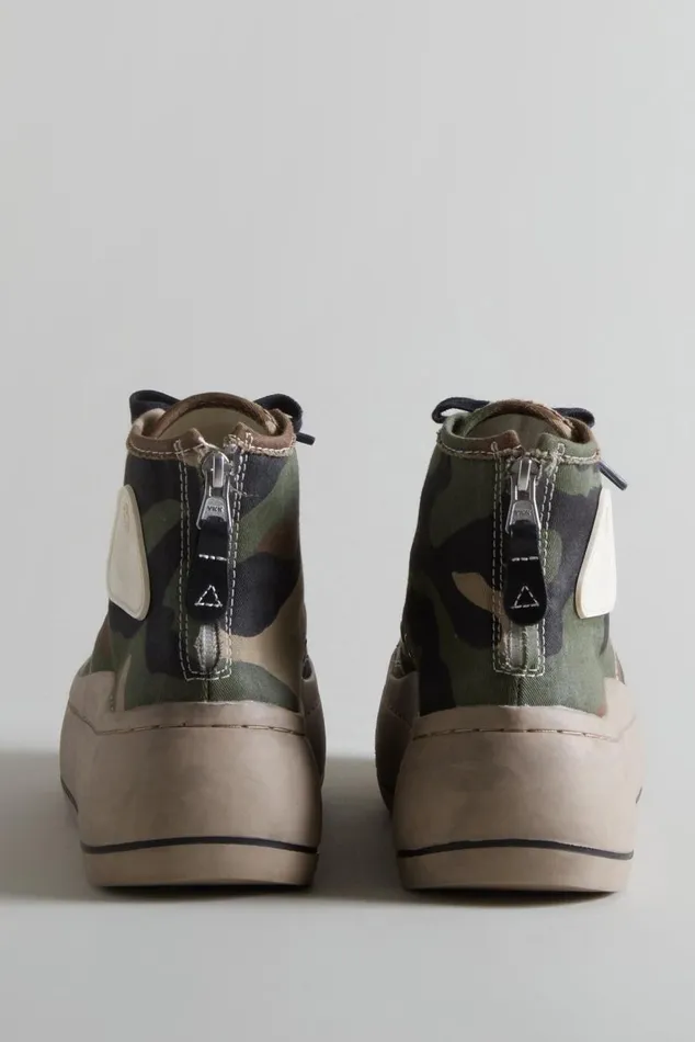 KURT HIGH TOP SNEAKER CAMO and BROWN Women R13 Shoes