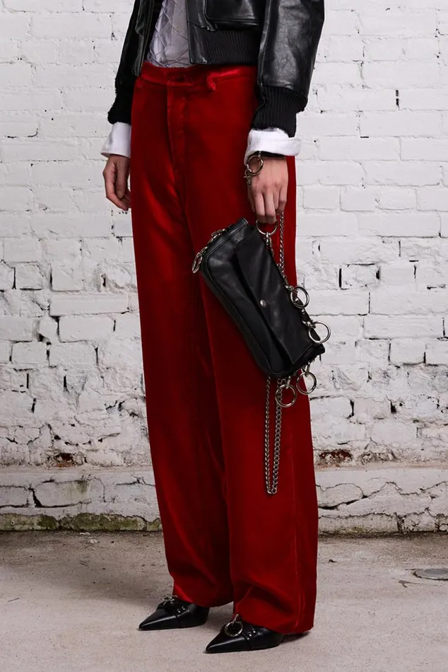 LEMMY TROUSER 8211 RED VELVET Women R13 Pants and Shorts