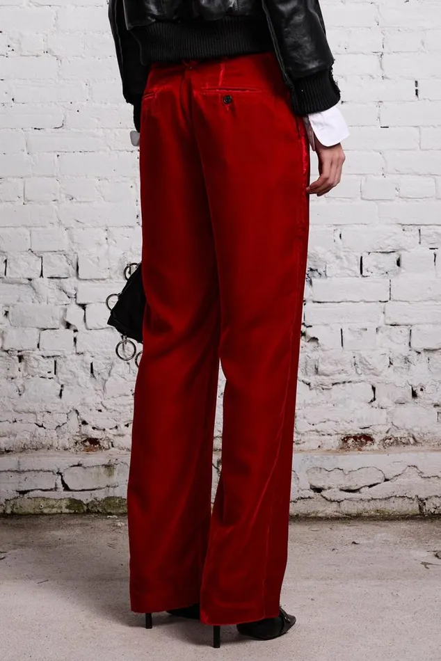 LEMMY TROUSER 8211 RED VELVET Women R13 Pants and Shorts