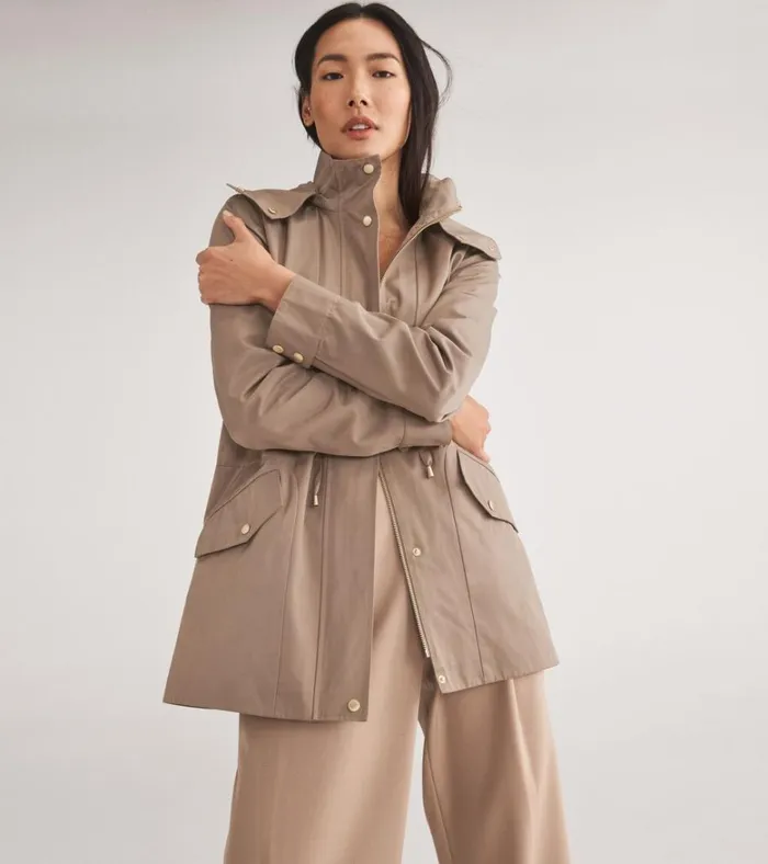 Lightweight Travel Jacket Truffle Women Cole Haan Rain Jackets