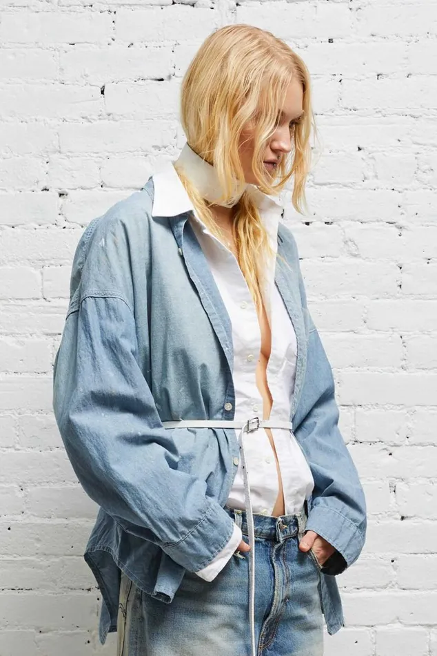 LONG SLEEVE BUTTONUP 8211 BLUE CHAMBRAY Women R13 Tops