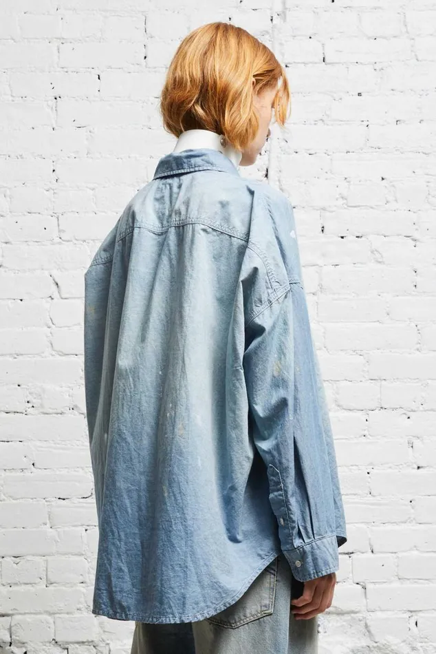 LONG SLEEVE BUTTONUP 8211 BLUE CHAMBRAY Women R13 Tops