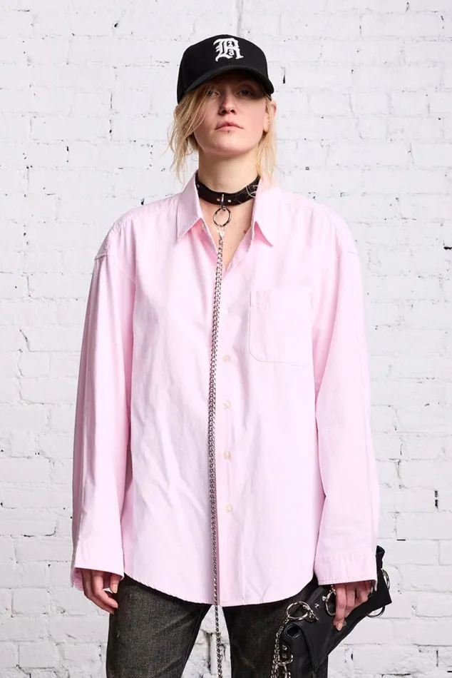 LONG SLEEVE BUTTONUP 8211 LIGHT PINK Women R13 Tops