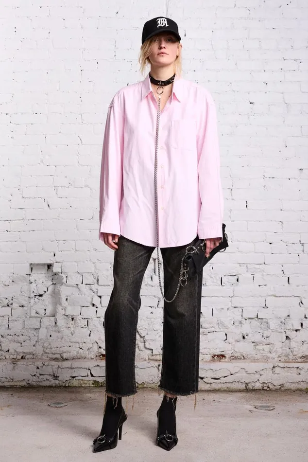 LONG SLEEVE BUTTONUP 8211 LIGHT PINK Women R13 Tops