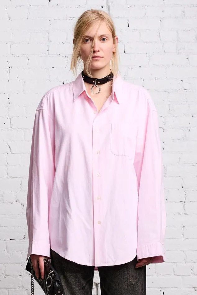 LONG SLEEVE BUTTONUP 8211 LIGHT PINK Women R13 Tops