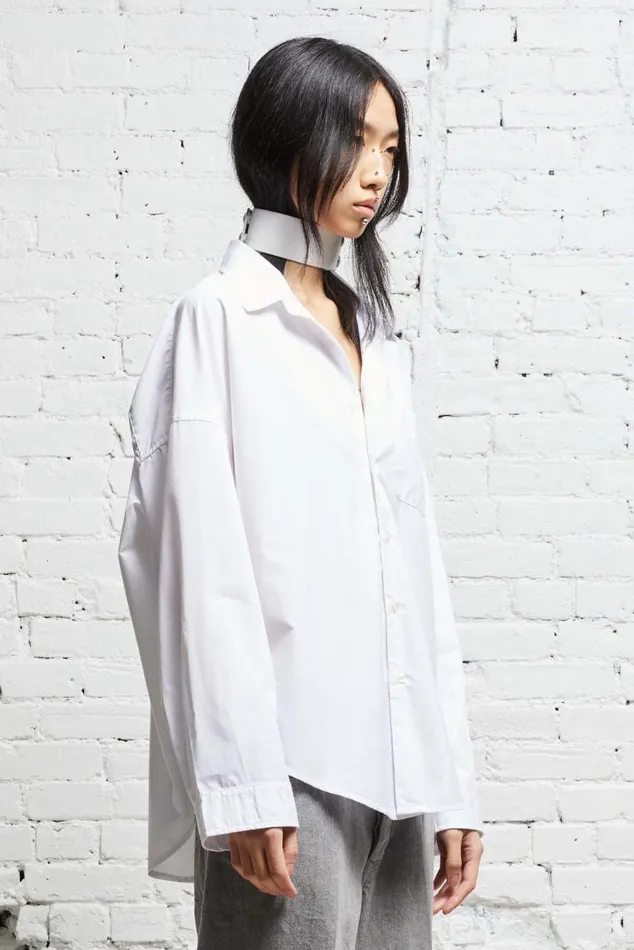 LONG SLEEVE BUTTONUP 8211 WHITE Women R13 Tops
