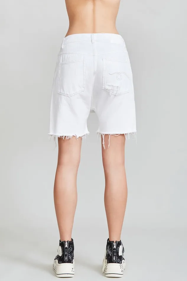 Marky Drop Short 8211 Nico White Official Site Women R13 Denim