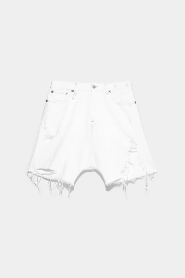 Marky Drop Short 8211 Nico White Official Site Women R13 Denim