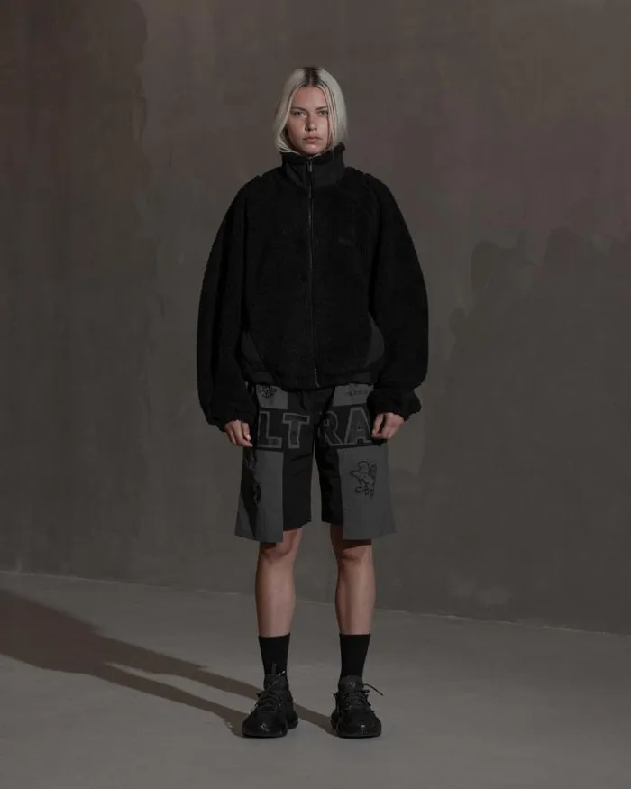 Men Coats And Jackets Han Kjbenhavn Fleece Jacket 8211 Anthracite Black