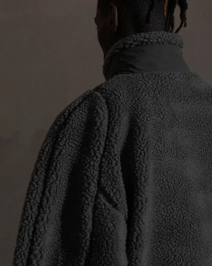 Men Coats And Jackets Han Kjbenhavn Fleece Jacket 8211 Ash Grey