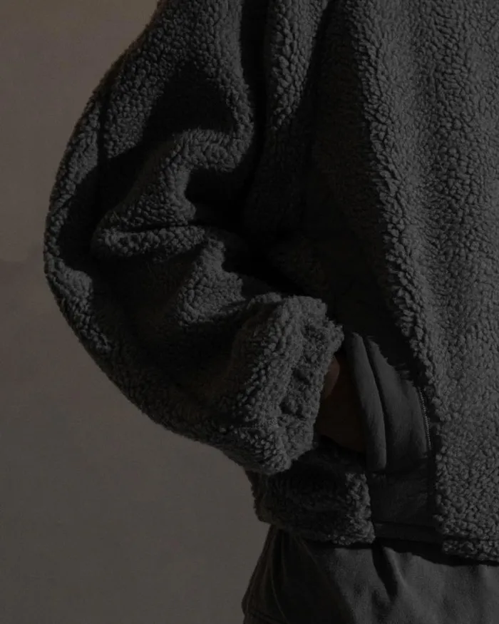 Men Coats And Jackets Han Kjbenhavn Fleece Jacket 8211 Ash Grey