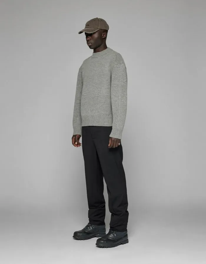 Men Knitwear Han Kjbenhavn Diamond Detail Knit Sweater 8211 Ash Grey