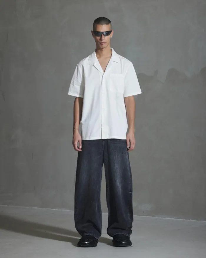 Men Shirts Han Kjbenhavn H Short Sleeve Shirt 8211 Off White