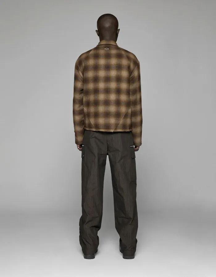 Men Shirts Han Kjbenhavn Padded Checked Overshirt 8211 Dark Brown