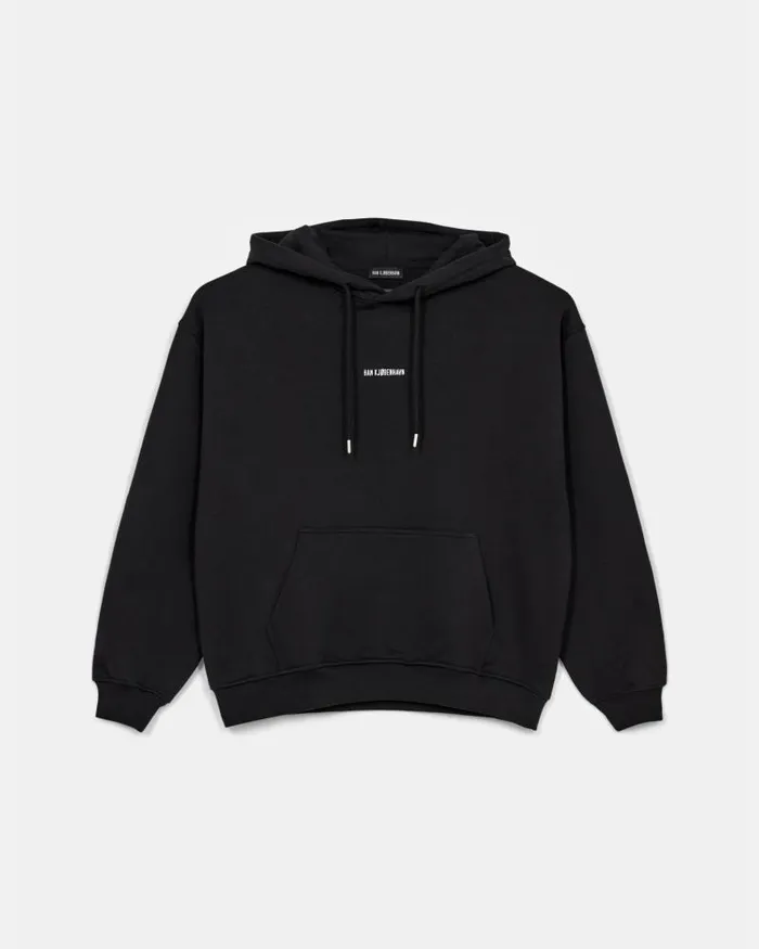 Men Sweatshirts Han Kjbenhavn Daily Oversized Hoodie 8211 Black