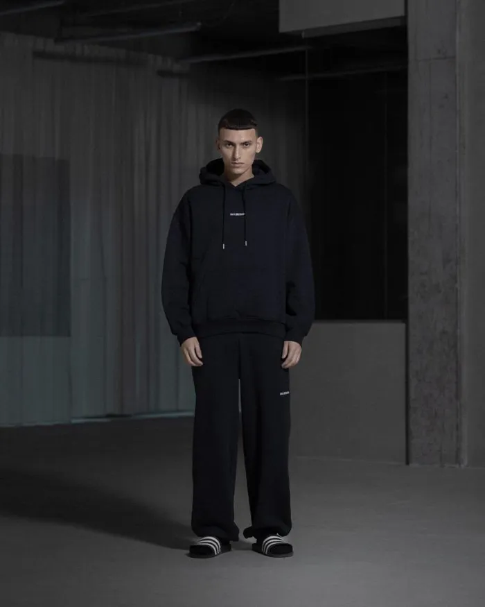Men Sweatshirts Han Kjbenhavn Daily Oversized Hoodie 8211 Black