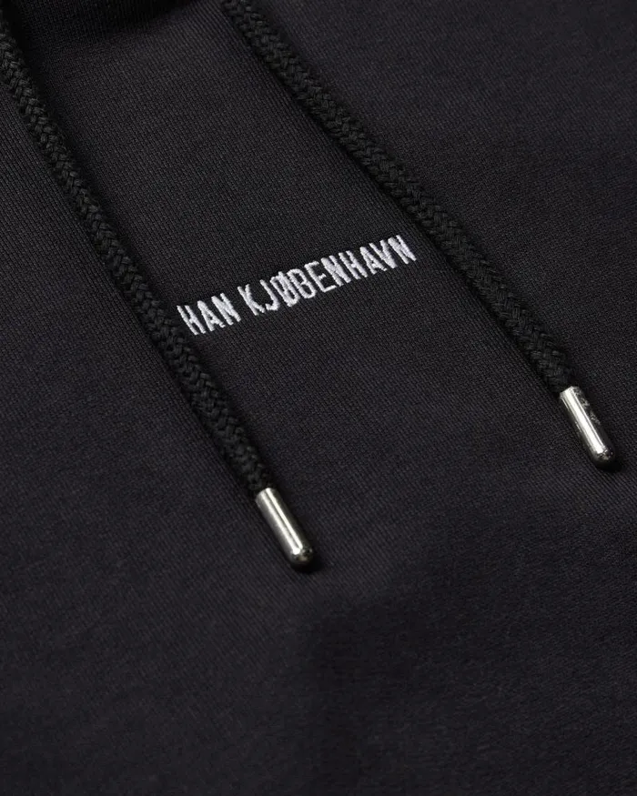 Men Sweatshirts Han Kjbenhavn Daily Oversized Hoodie 8211 Black