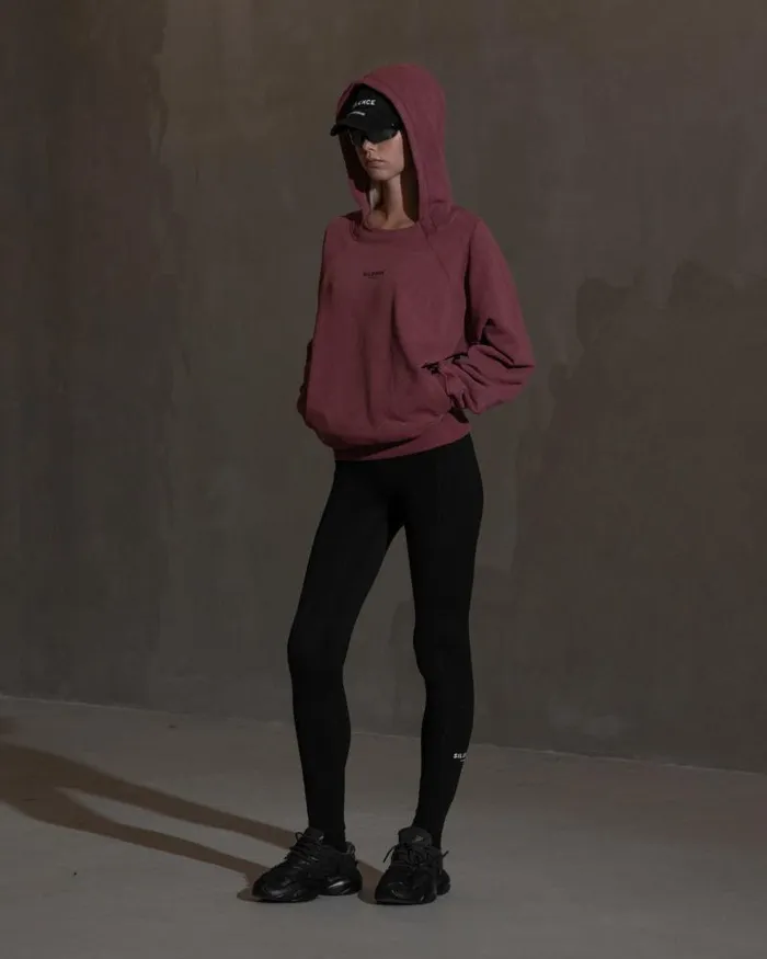 Men Sweatshirts Han Kjbenhavn Raglan Hoodie 8211 Blood Red