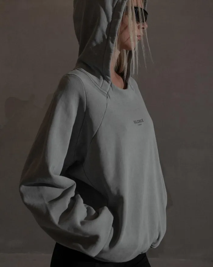 Men Sweatshirts Han Kjbenhavn Raglan Hoodie 8211 Steel Grey