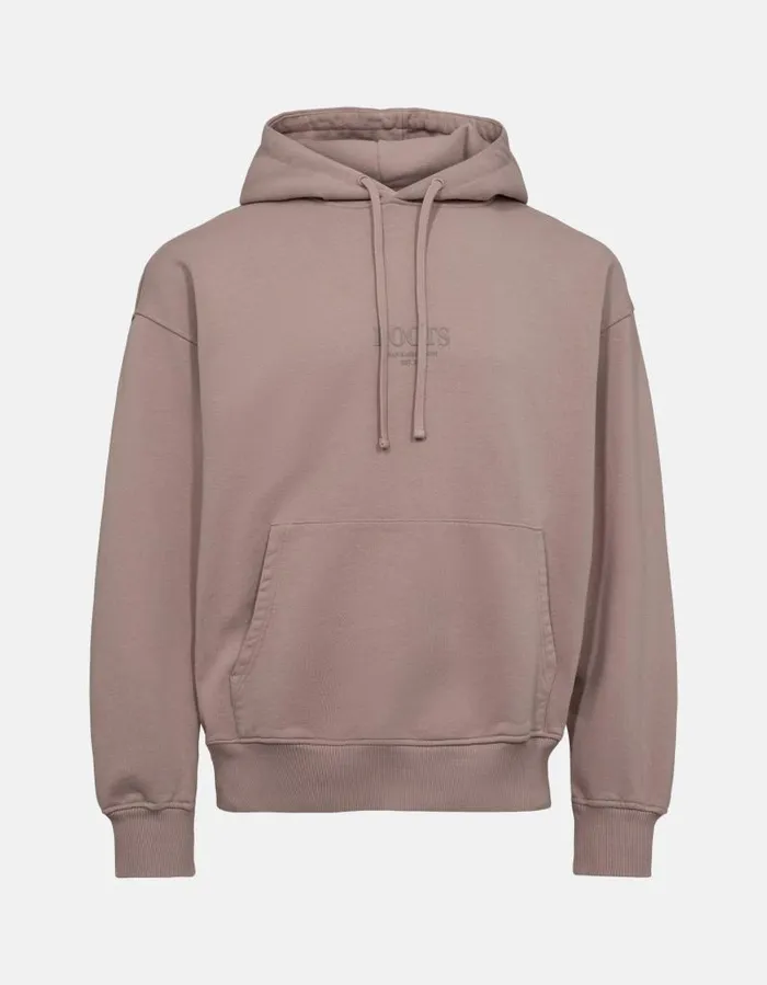 Men Sweatshirts Han Kjbenhavn Roots Hoodie 8211 Dusty Rose