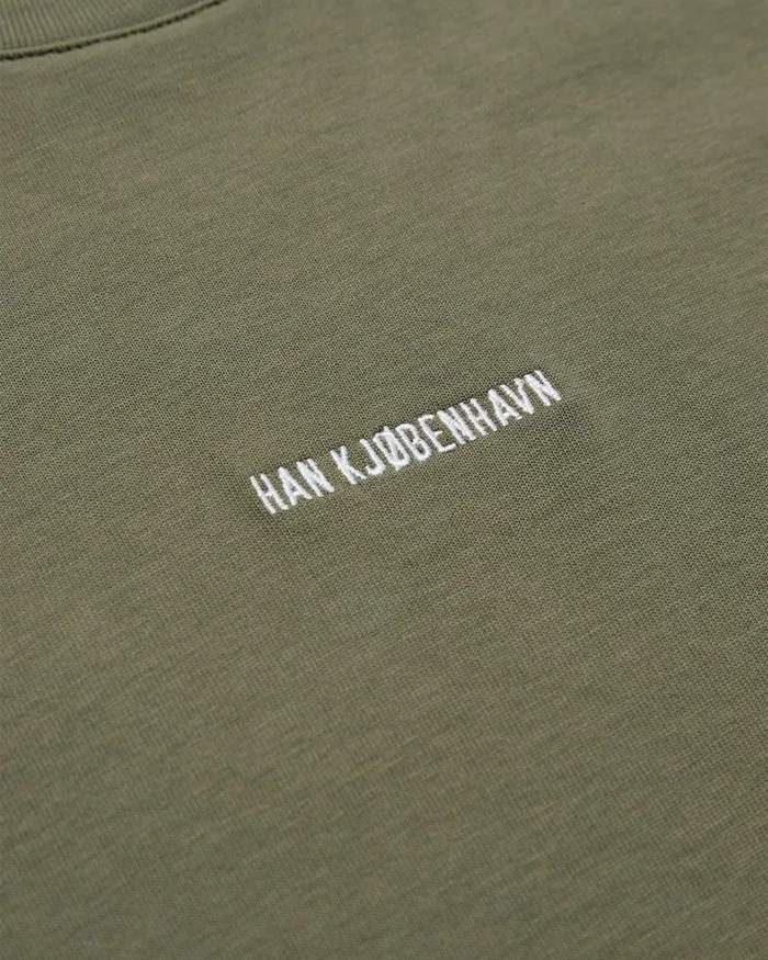 Men Tshirt Han Kjbenhavn Daily Oversized Tee 8211 Dark Green