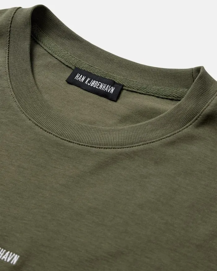 Men Tshirt Han Kjbenhavn Daily Oversized Tee 8211 Dark Green