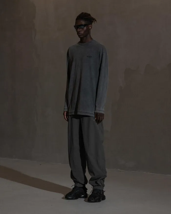 Men Tshirt Han Kjbenhavn Layered Long Sleeve 8211 Ash Grey
