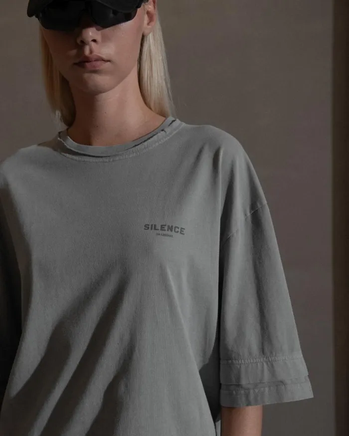Men Tshirt Han Kjbenhavn Layered Tee 8211 Steel Grey
