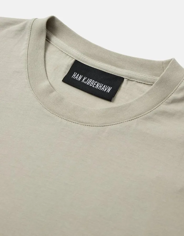 Men Tshirt Han Kjbenhavn Roots Embroidery Tshirt 8211 Sand