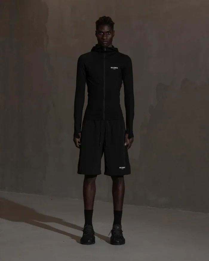 Men Track Tops Han Kjbenhavn Technical Hoodie 8211 Anthracite Black