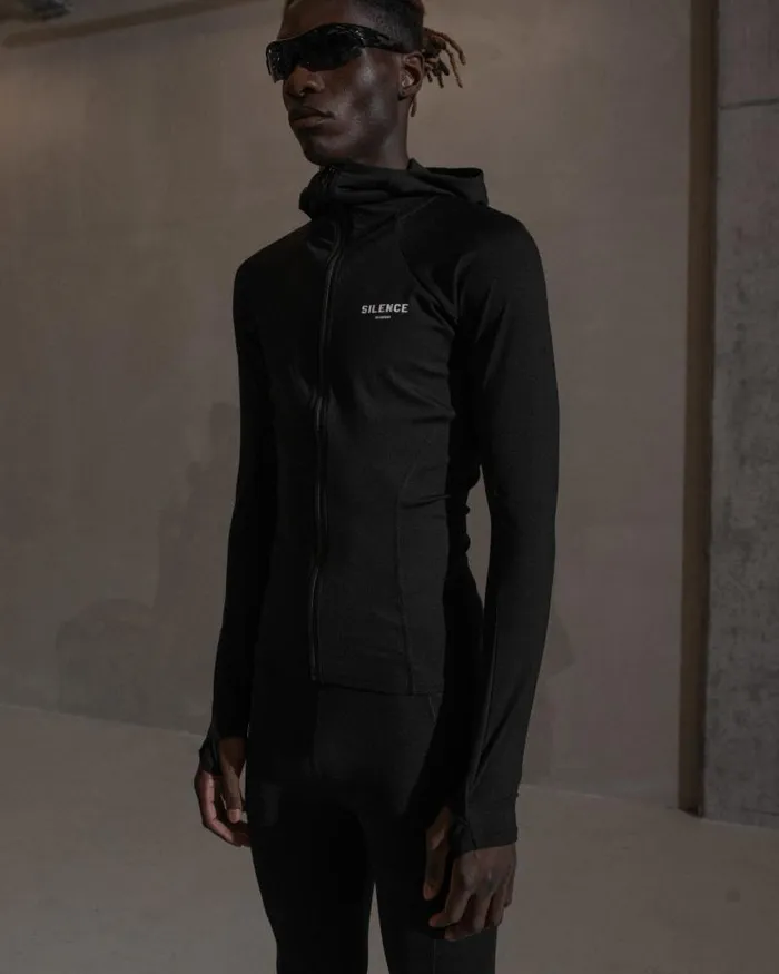 Men Track Tops Han Kjbenhavn Technical Hoodie 8211 Anthracite Black