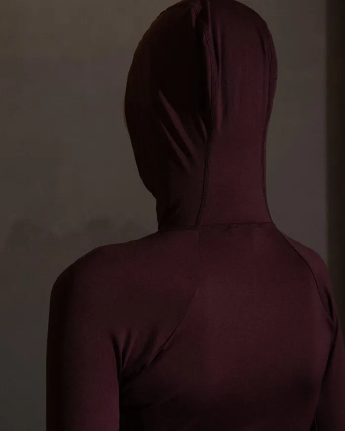 Men Track Tops Han Kjbenhavn Technical Hoodie 8211 Blood Red
