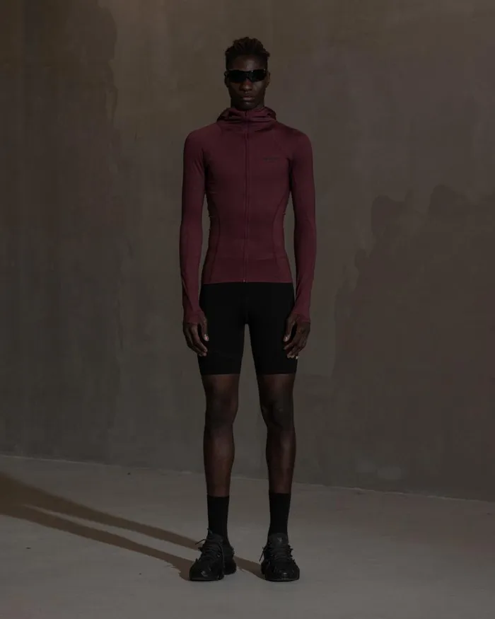 Men Track Tops Han Kjbenhavn Technical Hoodie 8211 Blood Red