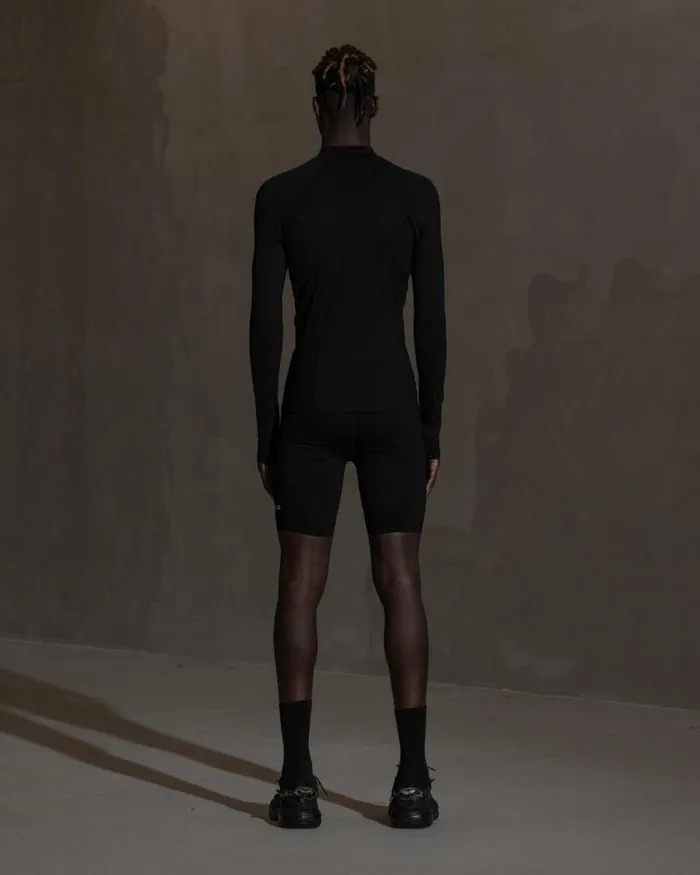 Men Track Tops Han Kjbenhavn Technical Zip Long Sleeve Top 8211 Anthracite Black