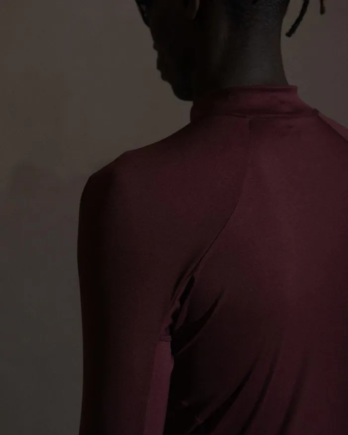 Men Track Tops Han Kjbenhavn Technical Zip Long Sleeve Top 8211 Blood Red
