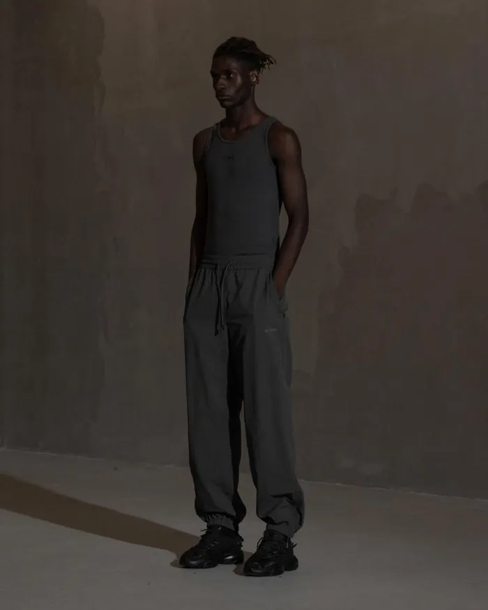 Men Trousers Han Kjbenhavn Regular Track Trousers 8211 Ash Grey
