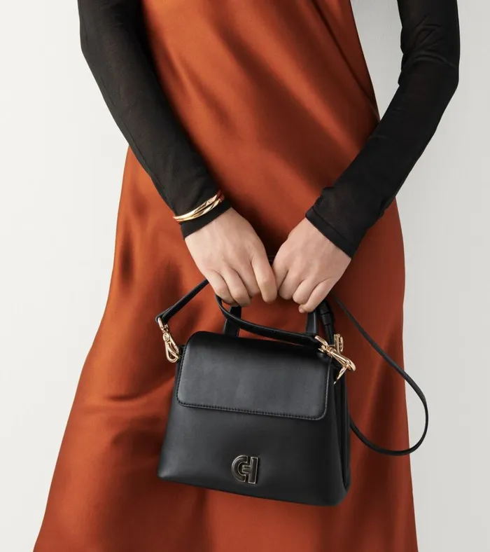 Mini Collective Satchel Black Women Cole Haan Crossbody Bags