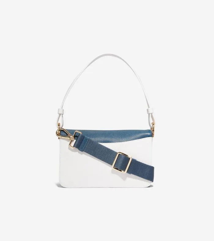 Mini Shoulder Bag Blue Wing Tealdark Chocolateoptic White Women Cole Haan Shoulder Bags
