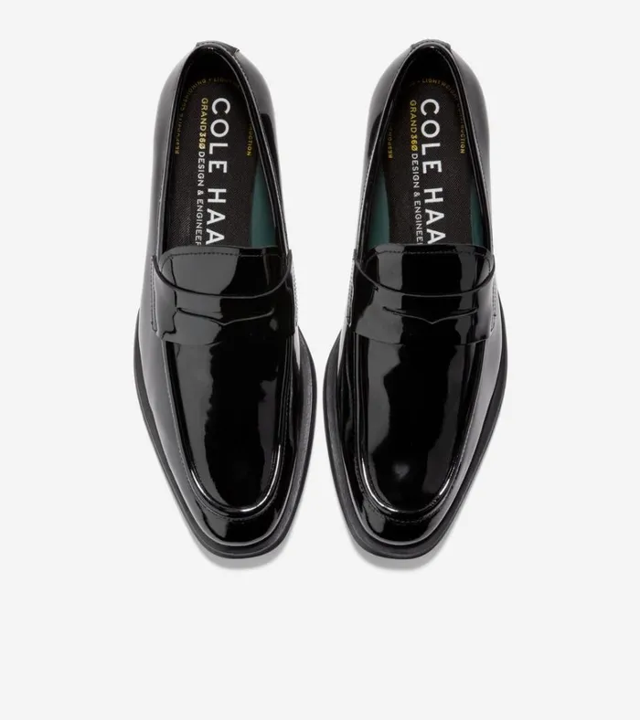 Modern Classics Penny Loafer Black Patent Men Cole Haan Loafers and Drivers