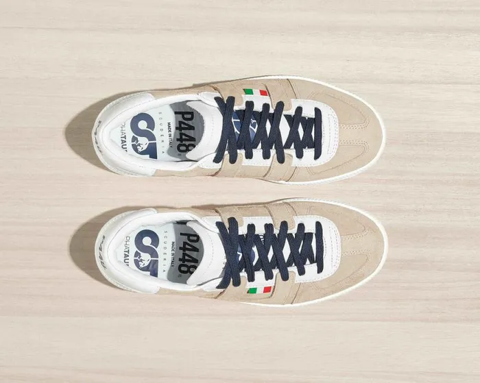 Monza BeigeWhite WomenMen P448 Low Tops Monza BeigeWhite WomenMen P448 Low Tops