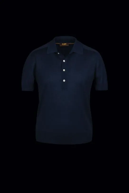 MooRER ACTONSPP Navy Men Tshirts And Polos