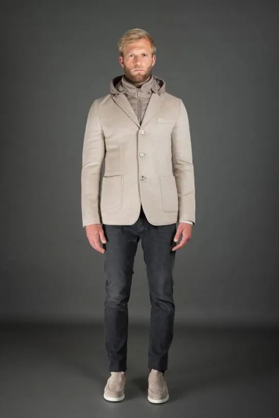 MooRER BELLOTTOBAB Beige Men Jackets