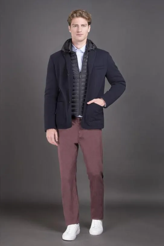 MooRER BELLOTTOMRW Navy Men Jackets