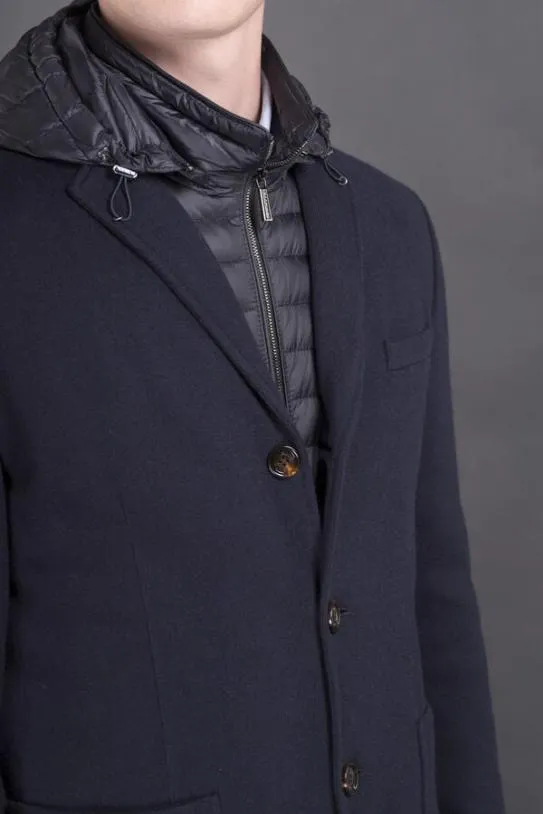 MooRER BELLOTTOMRW Navy Men Jackets